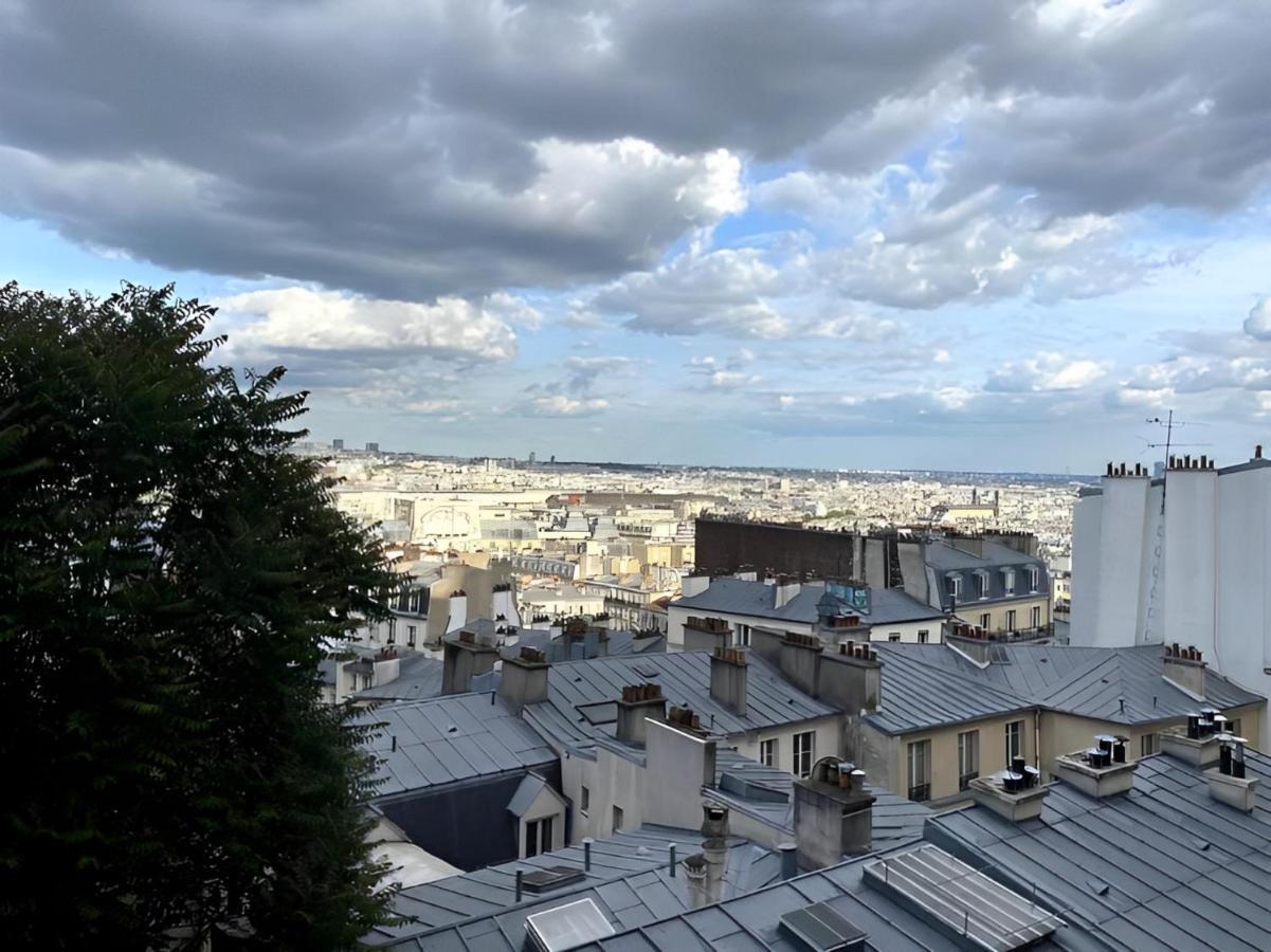 Spacieux Appartement A 50M Du Sacre Coeur - Magnifique Vue Paris Exterior photo
